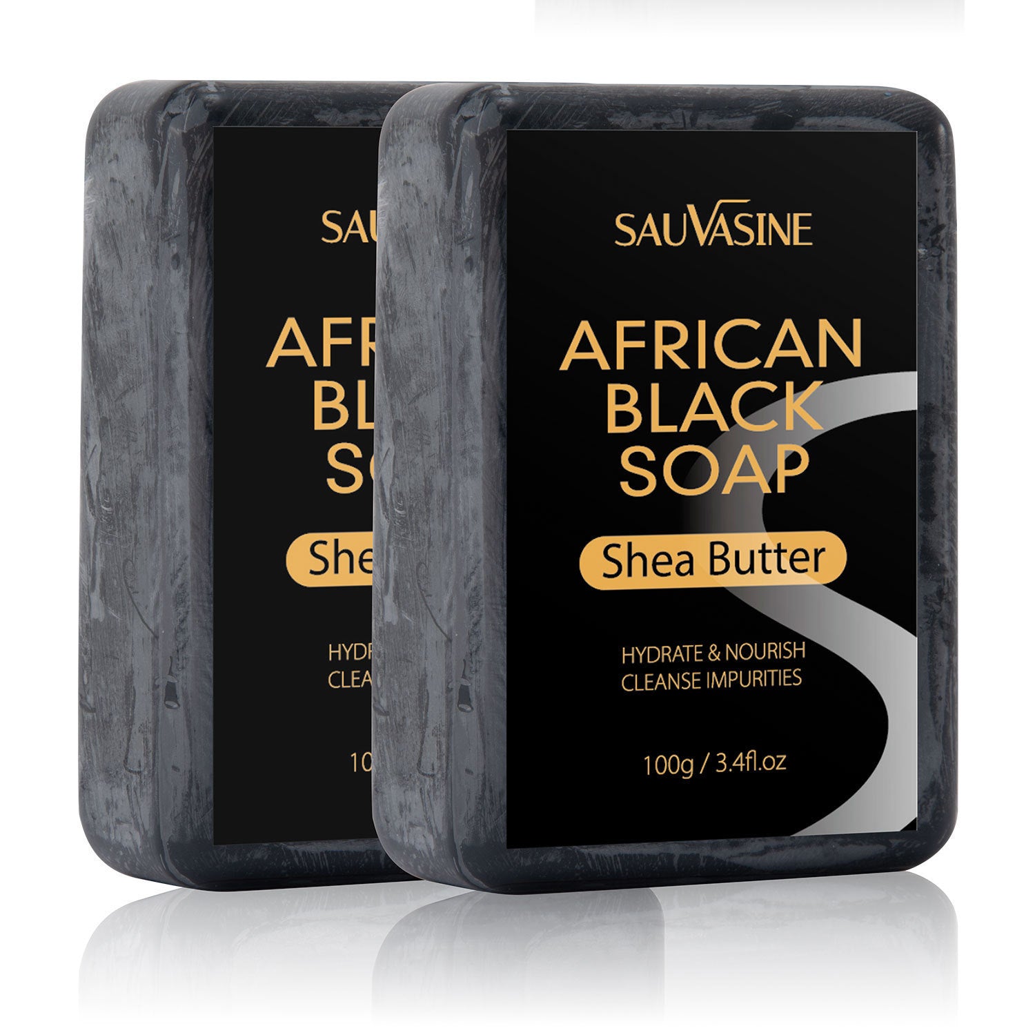 Shuo Woxin African Black Soap Deep Cleansing Body Anti-mite Moisturizing Skin