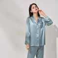 Load image into Gallery viewer, Ladies Long Sleeve Sleeping 100% Natural Silk Home Pajamas Set
