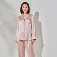 Load image into Gallery viewer, Ladies Long Sleeve Sleeping 100% Natural Silk Home Pajamas Set
