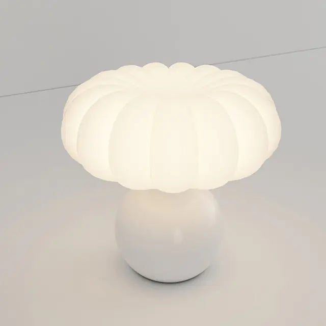 Cream Decorative Mushroom Table Lamp