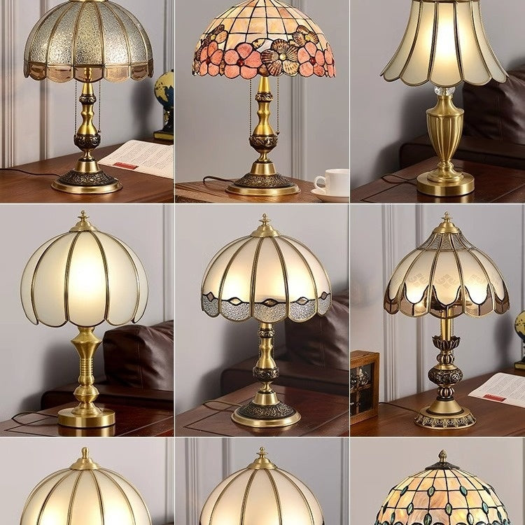 American Designer Retro All Copper Royal Swan Desk Lamps