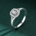 Load image into Gallery viewer, Platinum Plated Ring Women Light Diamond Luxury Ring
