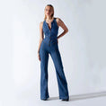 Load image into Gallery viewer, Denim high waist body suit
