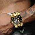 Load image into Gallery viewer, Nikola Visionaire stainless steel - plated Gold mens watch
