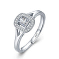 Load image into Gallery viewer, Platinum Plated Ring Women Light Diamond Luxury Ring
