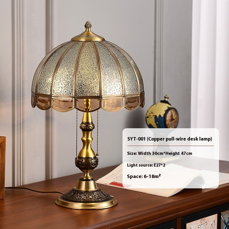 American Designer Retro All Copper Royal Swan Desk Lamps