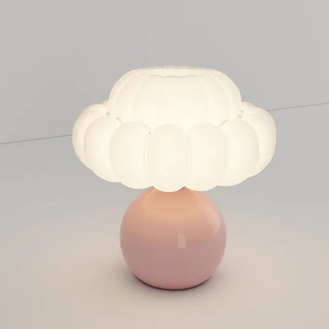 Cream Decorative Mushroom Table Lamp