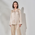 Load image into Gallery viewer, Ladies Long Sleeve Sleeping 100% Natural Silk Home Pajamas Set
