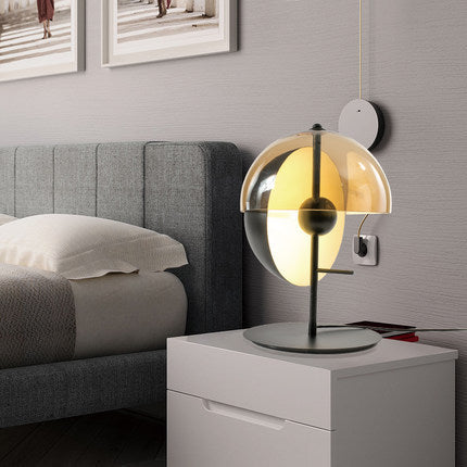 Creative Nordic Hemisphere Round Living Room Bedroom Art Lamp