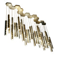 Load image into Gallery viewer, Carved Hollow Tube Bar Creative Bar Chandelier
