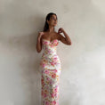 Load image into Gallery viewer, Summer Flower Maxi Hot Backless Sling Dress
