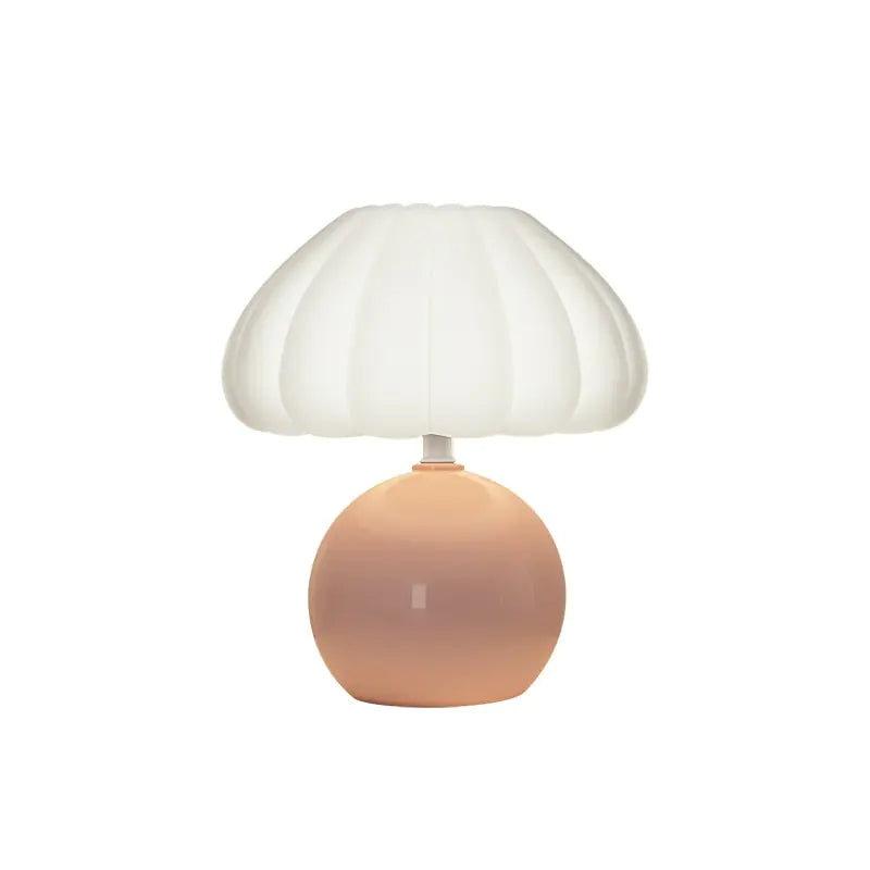 Cream Decorative Mushroom Table Lamp